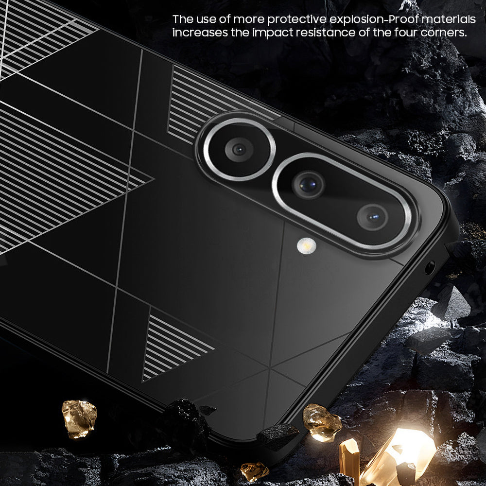 Samsung Galaxy M56 5G Triangle Pattern Matte Back Shockproof Case