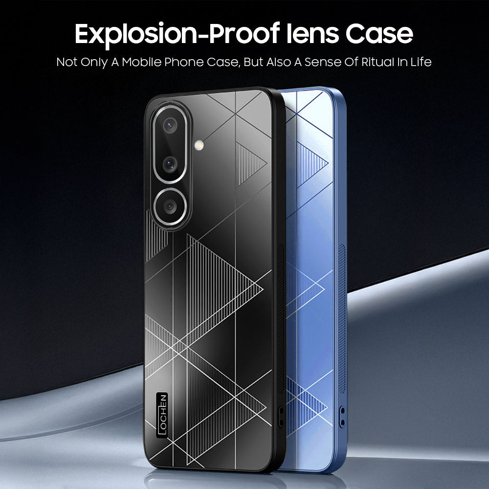 Samsung Galaxy M56 5G Triangle Pattern Matte Back Shockproof Case