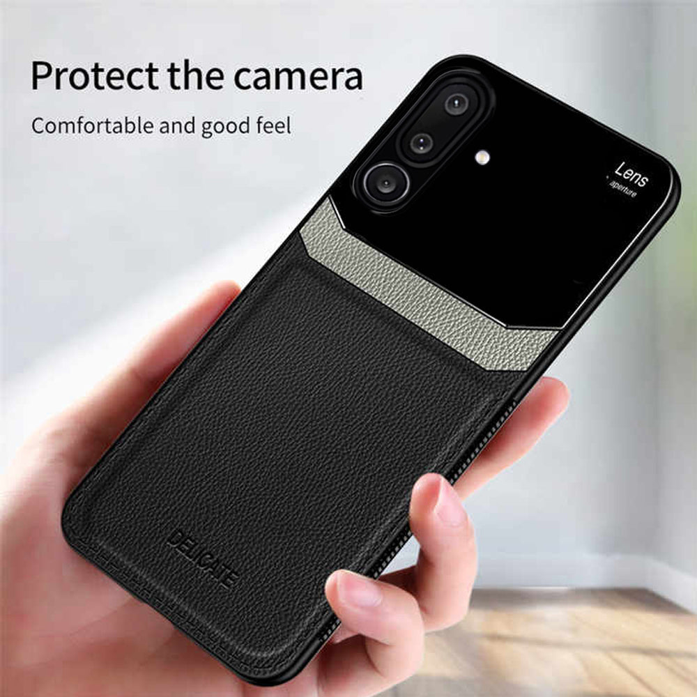 Samsung Galaxy M56 5G Premium Leather Lens Protective Case