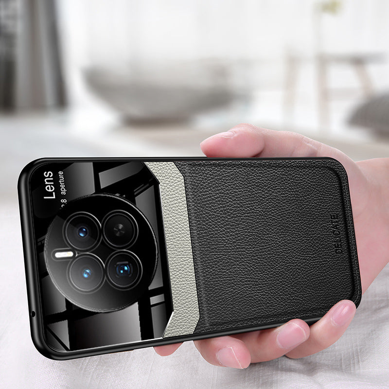 Realme 12 Pro+ Premium Leather Lens Protective Case