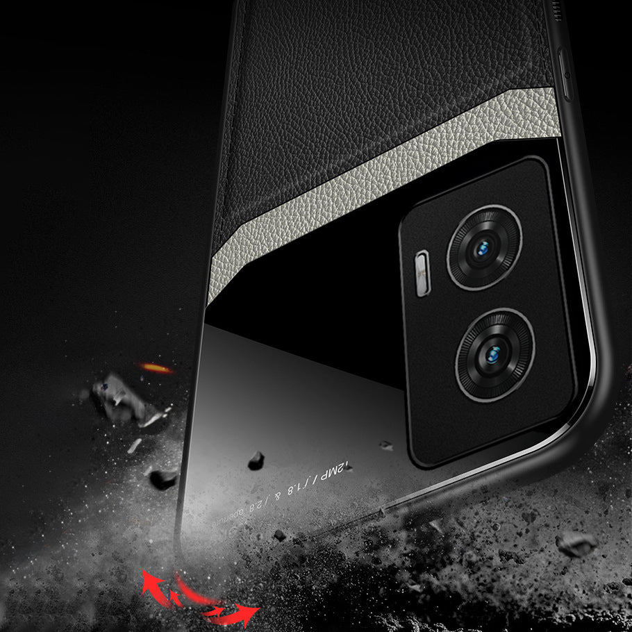 Motorola Moto G85 5G Premium Leather Lens Protective Case