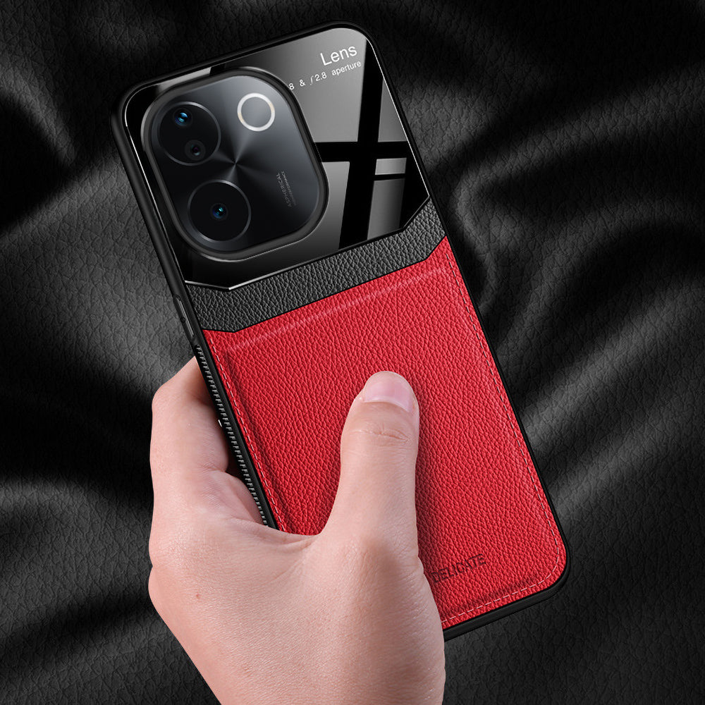 Vivo T3 Pro 5G Premium Leather Lens Protective Case