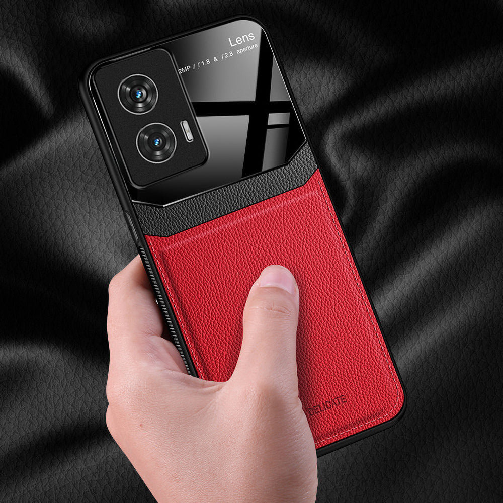 Motorola Moto G85 5G Premium Leather Lens Protective Case