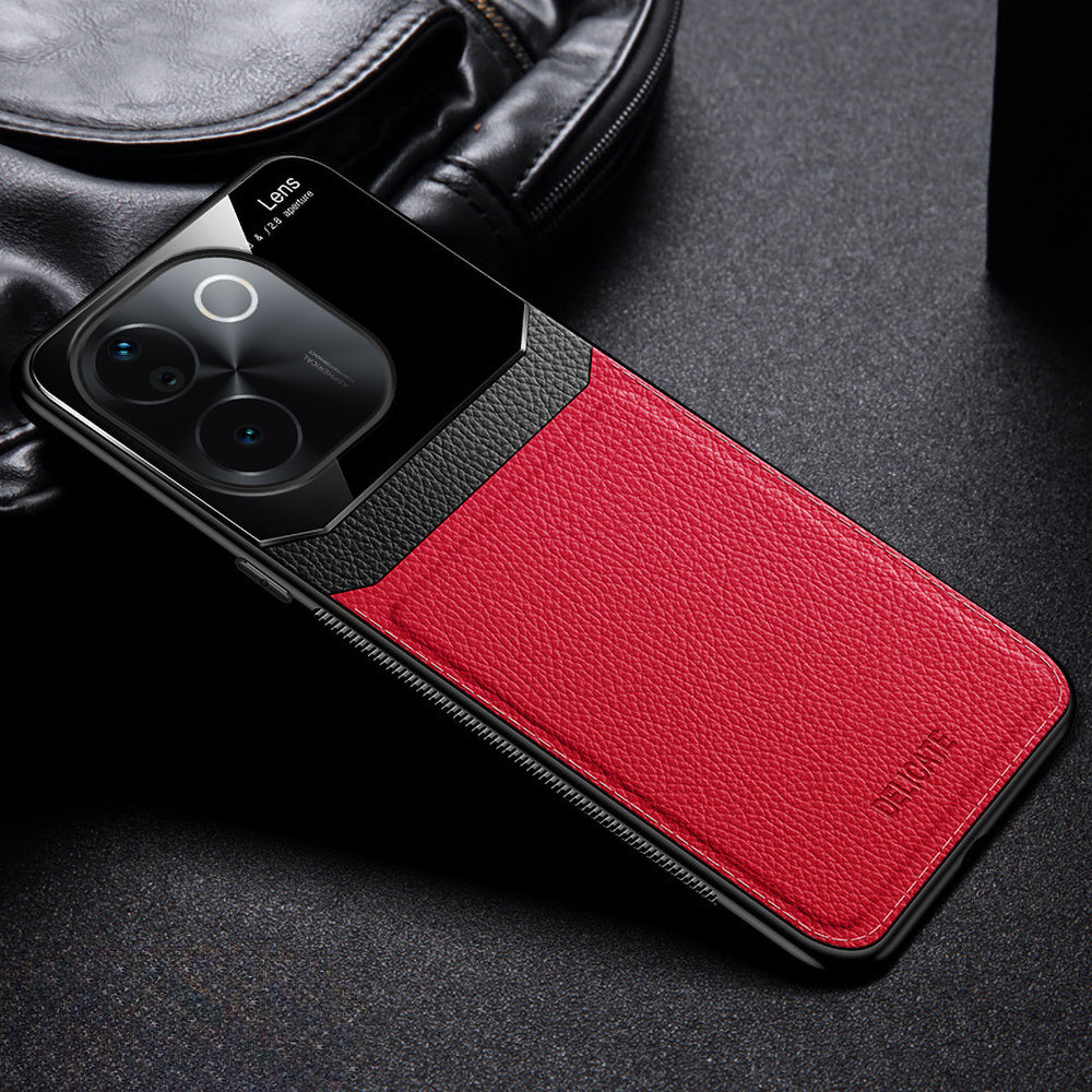 Vivo T3 Pro 5G Premium Leather Lens Protective Case