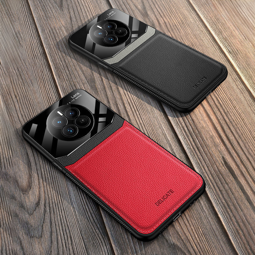 Realme 12 Pro+ Premium Leather Lens Protective Case
