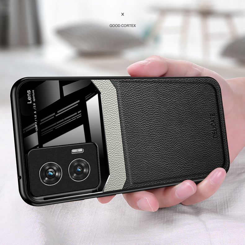 Motorola Moto G85 5G Premium Leather Lens Protective Case