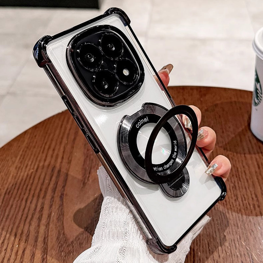 OPPO F29 PRO 5G Original Luxury Magnifier Ring Stand Shockproof Airbags Corner Case