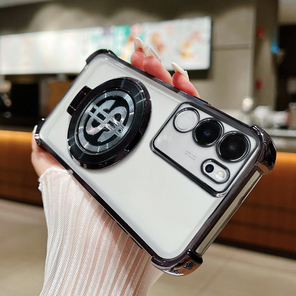 Vivo V29/V29 Pro 5G Four Corner Airbags 100% Original Astro Money Magnet Rotating Dollar Case