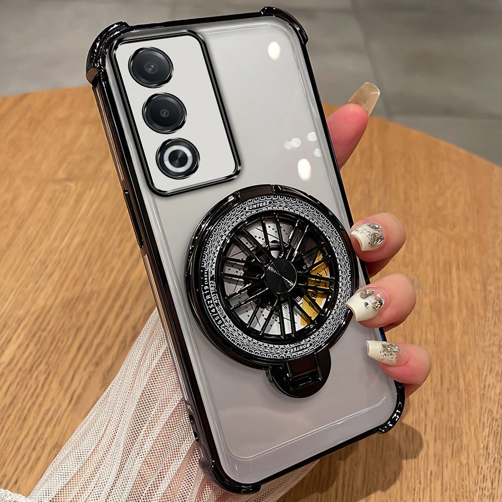 Oppo A3 Pro 5G Premium Stress Buster Wheel Rotating Shockproof Airbags Case