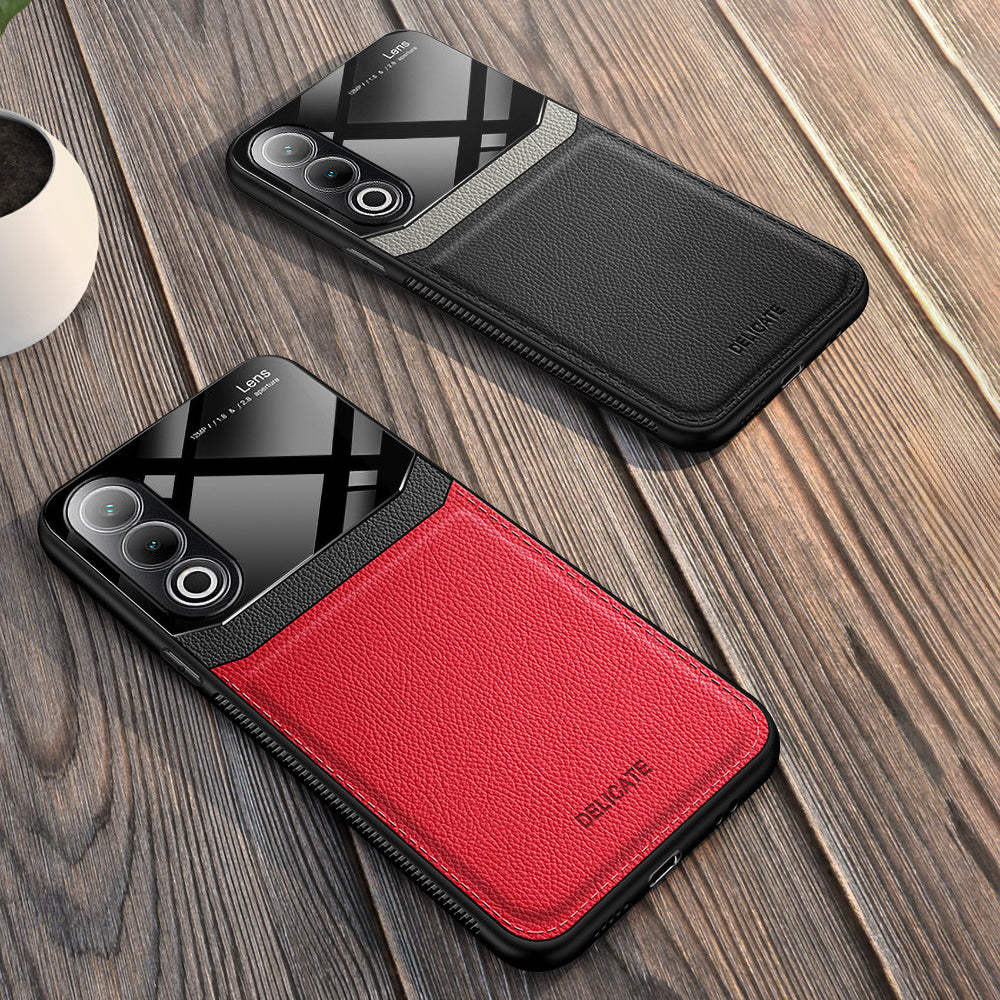 Oppo K12x 5G Premium Leather Lens Protective Case