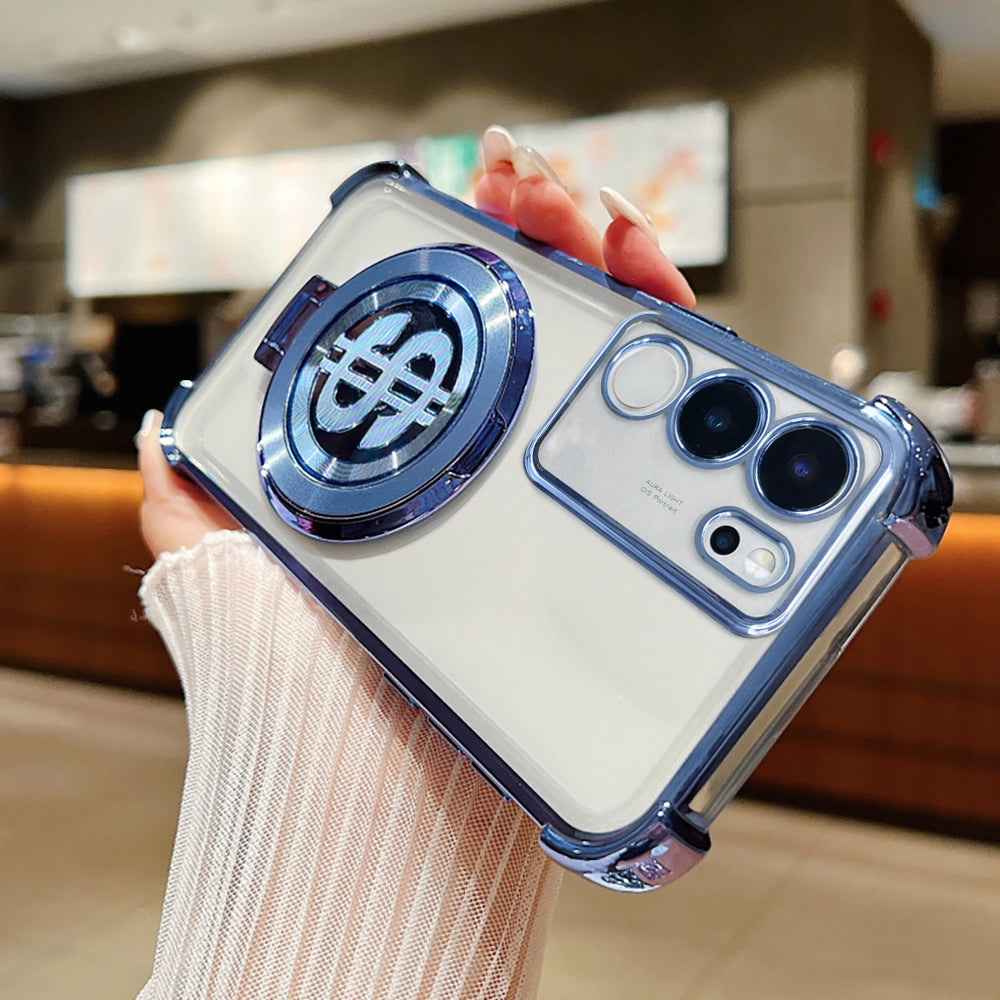 Vivo V29/V29 Pro 5G Four Corner Airbags 100% Original Astro Money Magnet Rotating Dollar Case