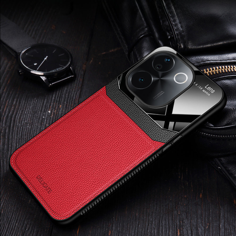 Vivo T3 Pro 5G Premium Leather Lens Protective Case