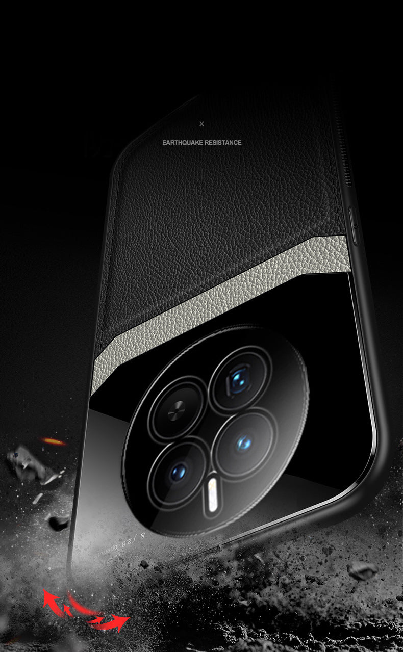 Realme 12 Pro+ Premium Leather Lens Protective Case