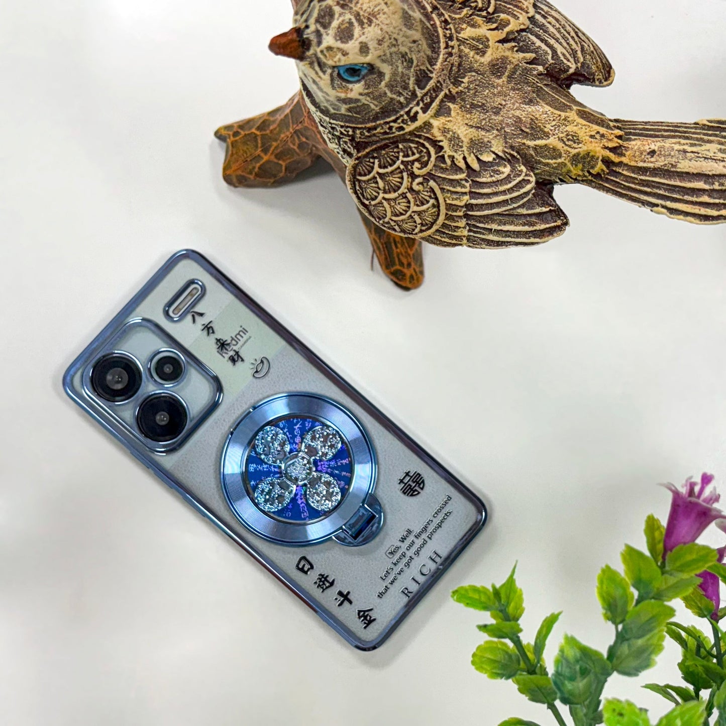 Redmi Note 13 Pro+ 5G Rich Manifestation Reflective Fidget Rotating Back Case