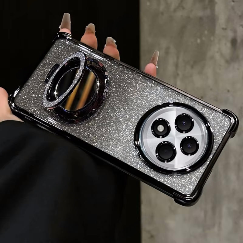 Oppo F27 Pro+ 5G Luxury Shimmer Mirror Back Shockproof Airbag Case