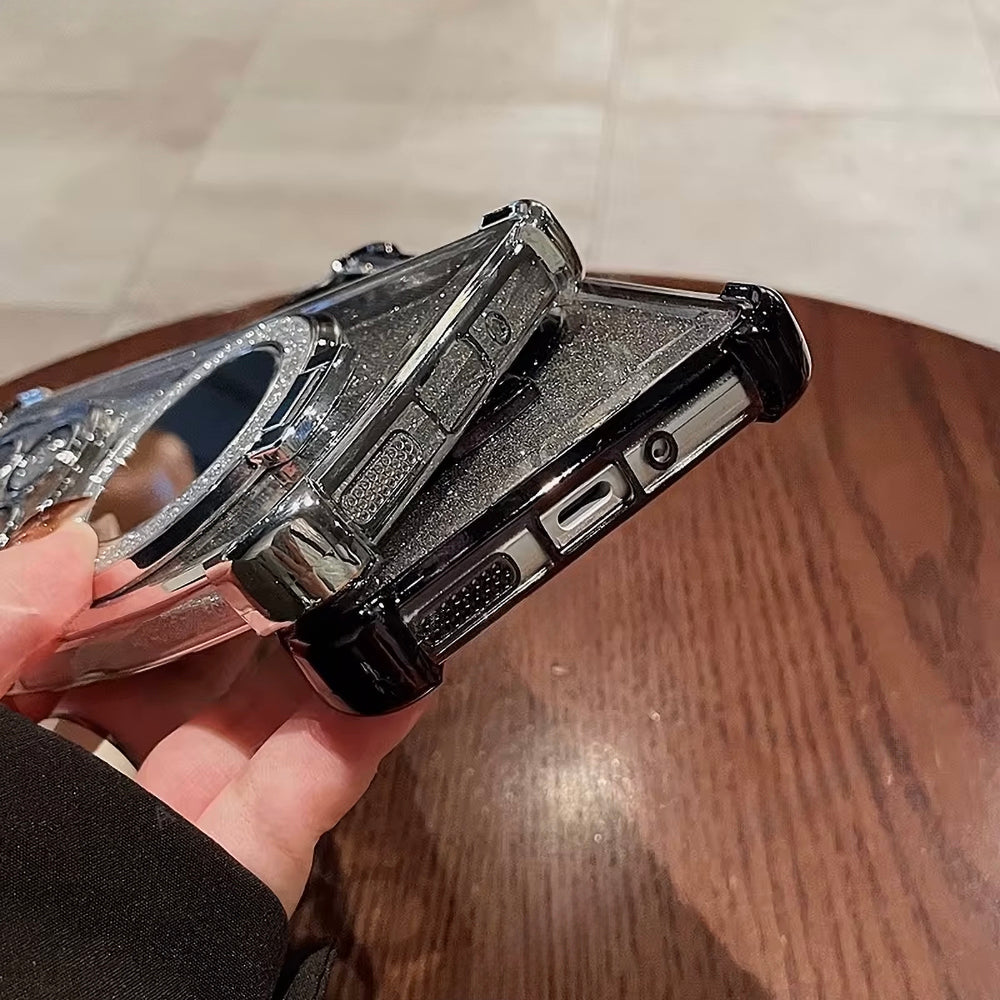 Redmi Note 14 Pro+ 5G Luxury Shimmer Mirror Back Shockproof Airbag Case