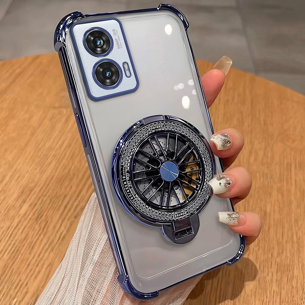 Motorola Edge 50 Fusion 5G Premium Stress Buster Wheel Rotating Shockproof Airbags Case