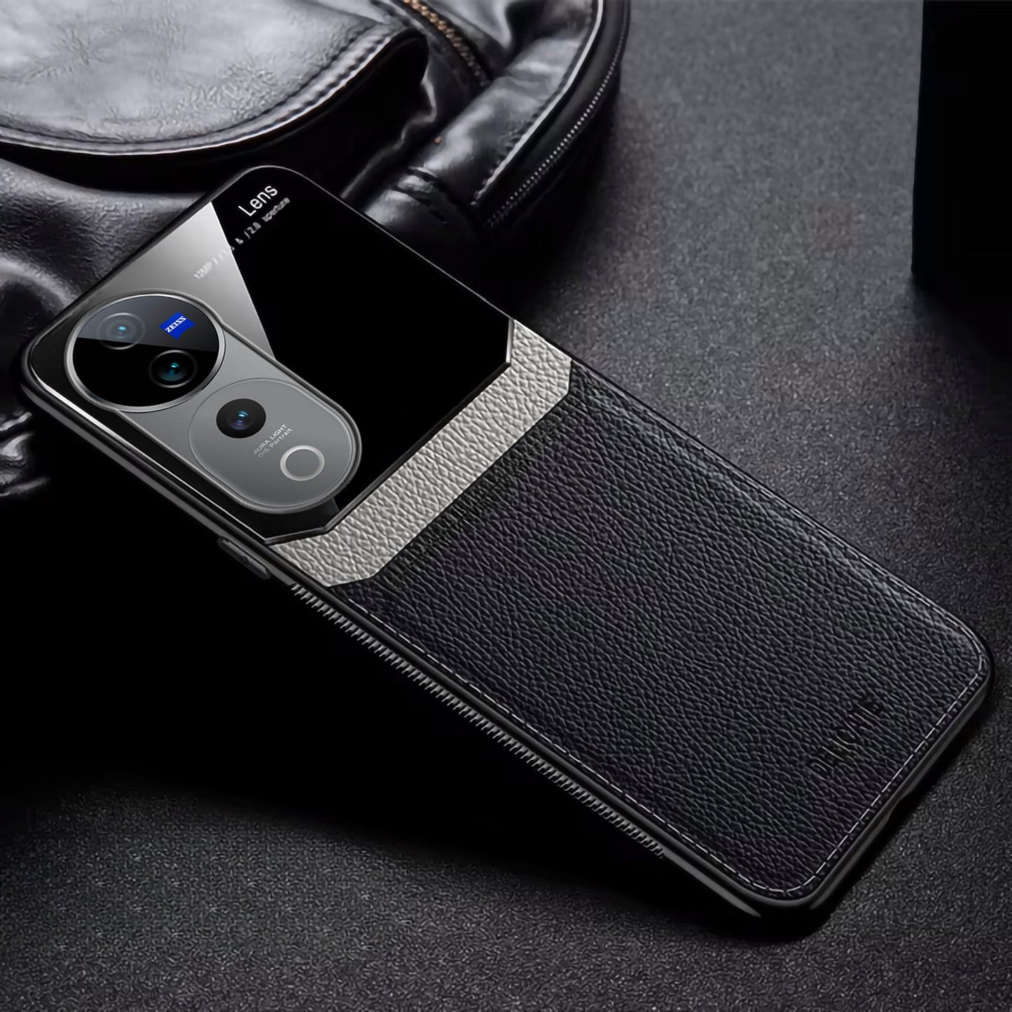Vivo T3 Ultra 5G Premium Leather Lens Protective Case