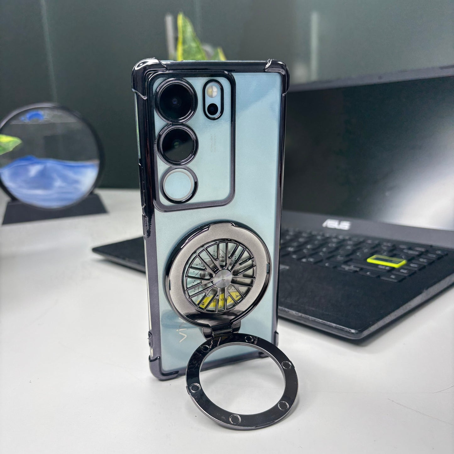 Vivo V29/V29 Pro 5G Premium Stress Buster Wheel Rotating Shockproof Airbags Case