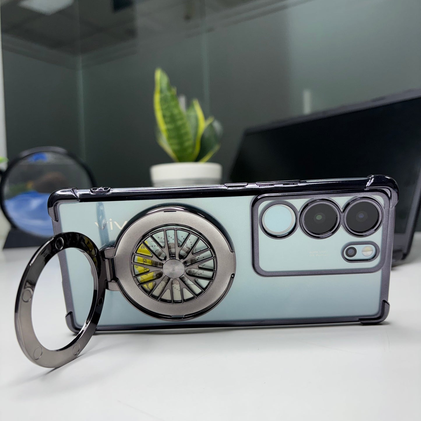 Vivo V29/V29 Pro 5G Premium Stress Buster Wheel Rotating Shockproof Airbags Case