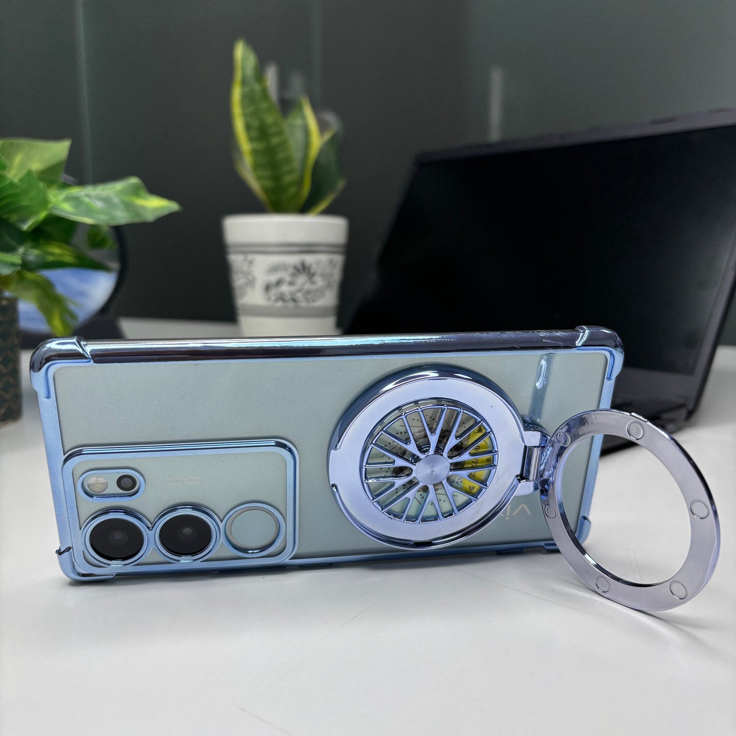 Vivo V29/V29 Pro 5G Premium Stress Buster Wheel Rotating Shockproof Airbags Case