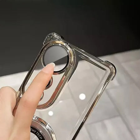 Vivo V40e 5G Original Luxury Magnifier Ring Stand Shockproof Airbags Corner Case