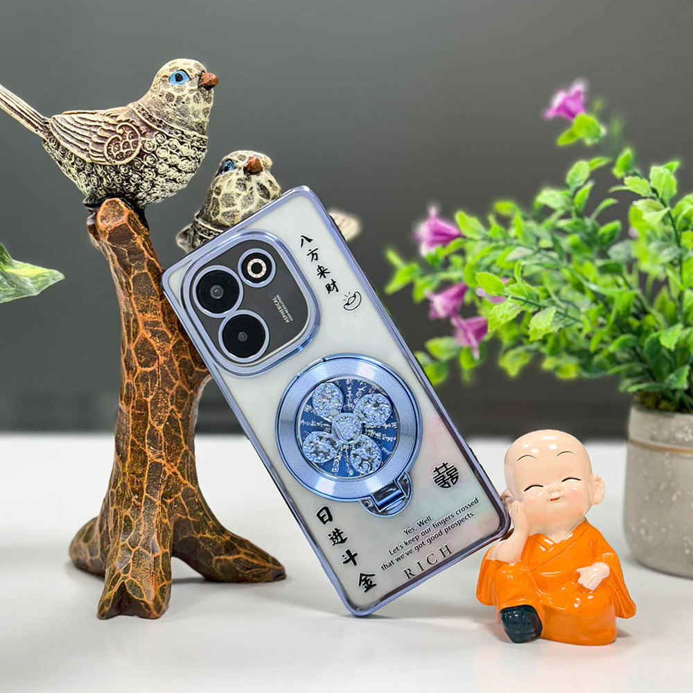 Vivo T3 Pro 5G Rich Manifestation Reflective Fidget Rotating Back Case