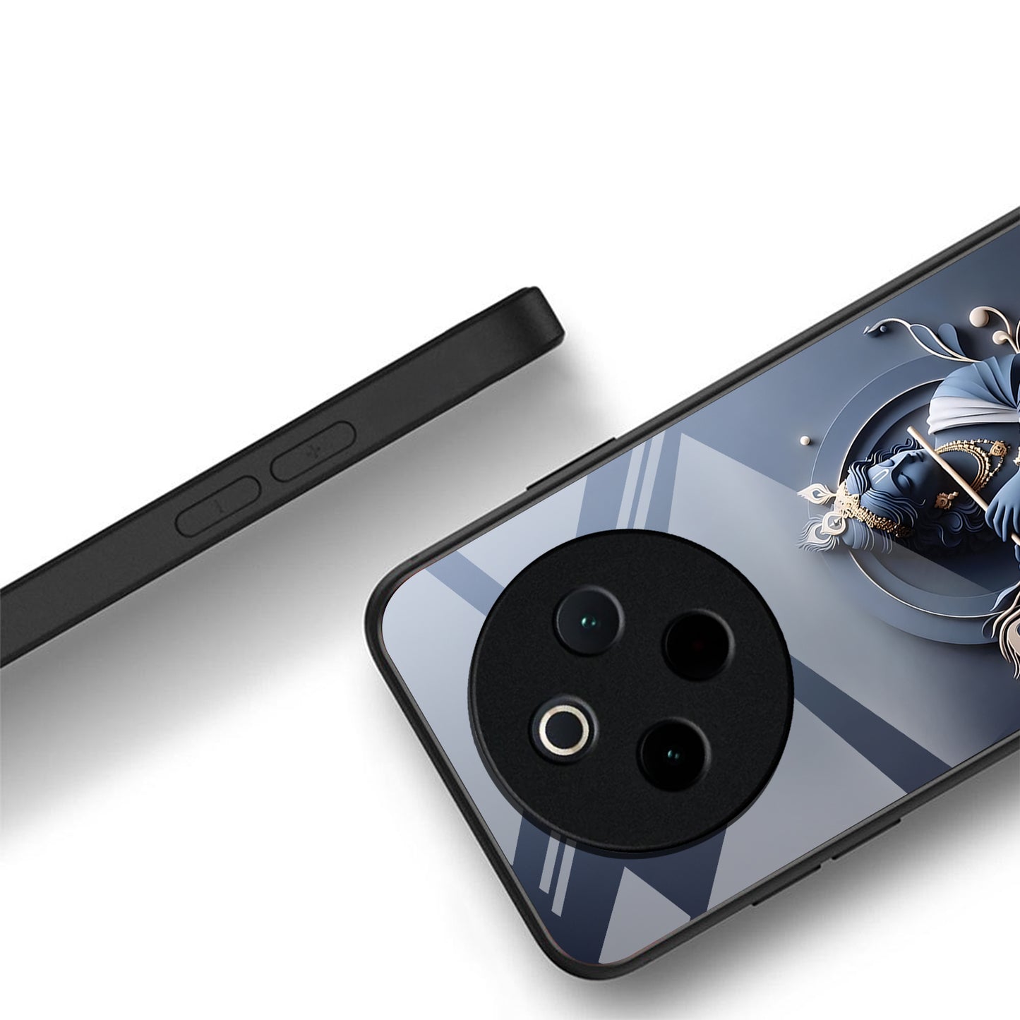 Vivo T4 5G Premium Acrylic Shockproof Glass Back Case (Krishna)