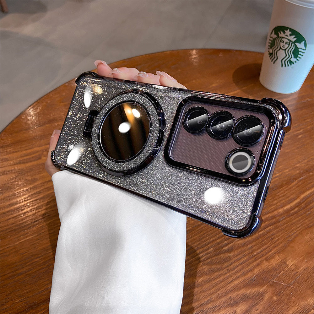 Vivo V27 5G Luxury Shimmer Mirror Back Shockproof Airbag Case