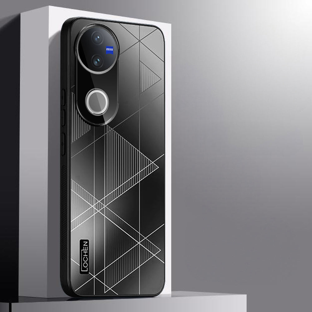 Vivo V50 5G Triangle Pattern Matte Back Shockproof Case