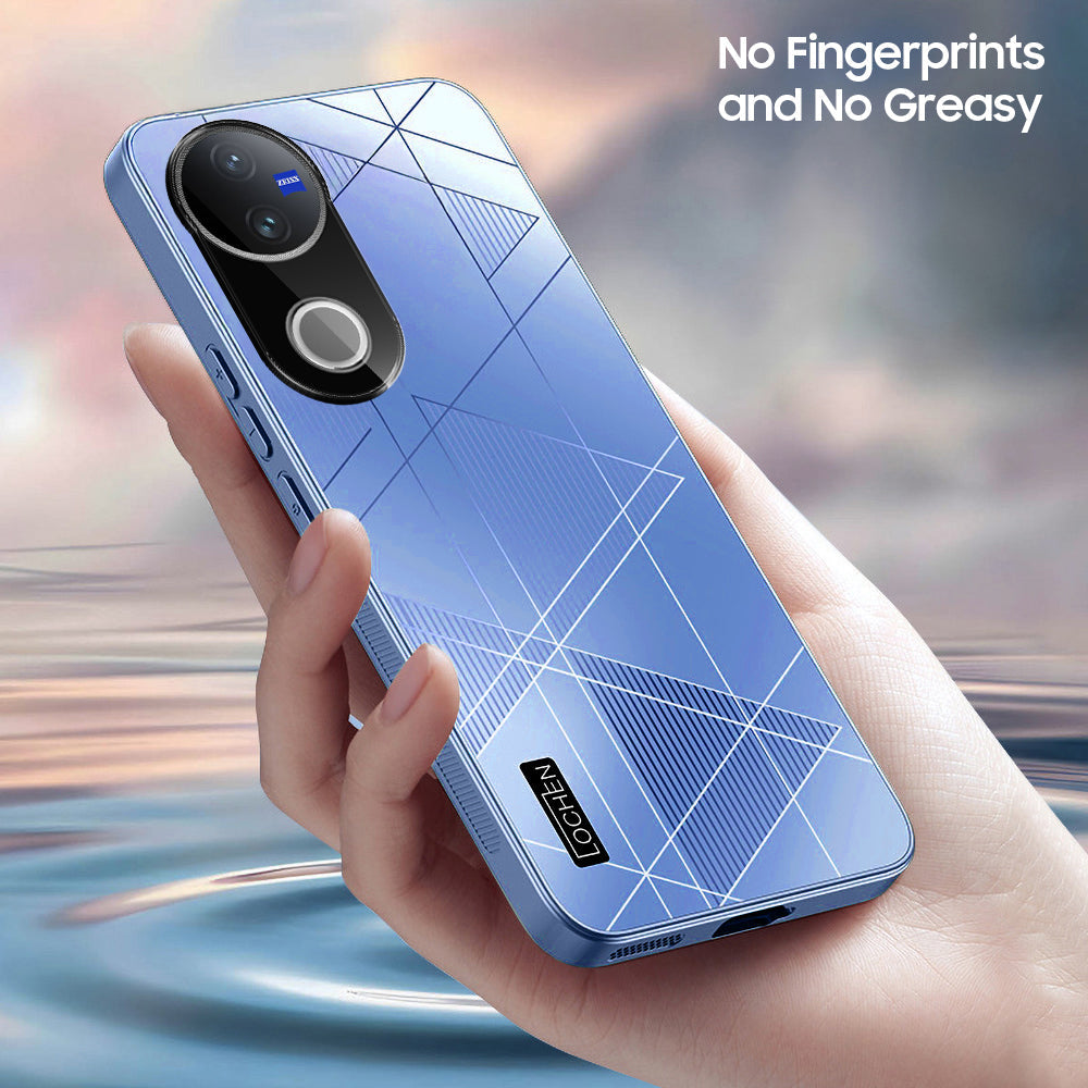 Vivo V50 5G Triangle Pattern Matte Back Shockproof Case