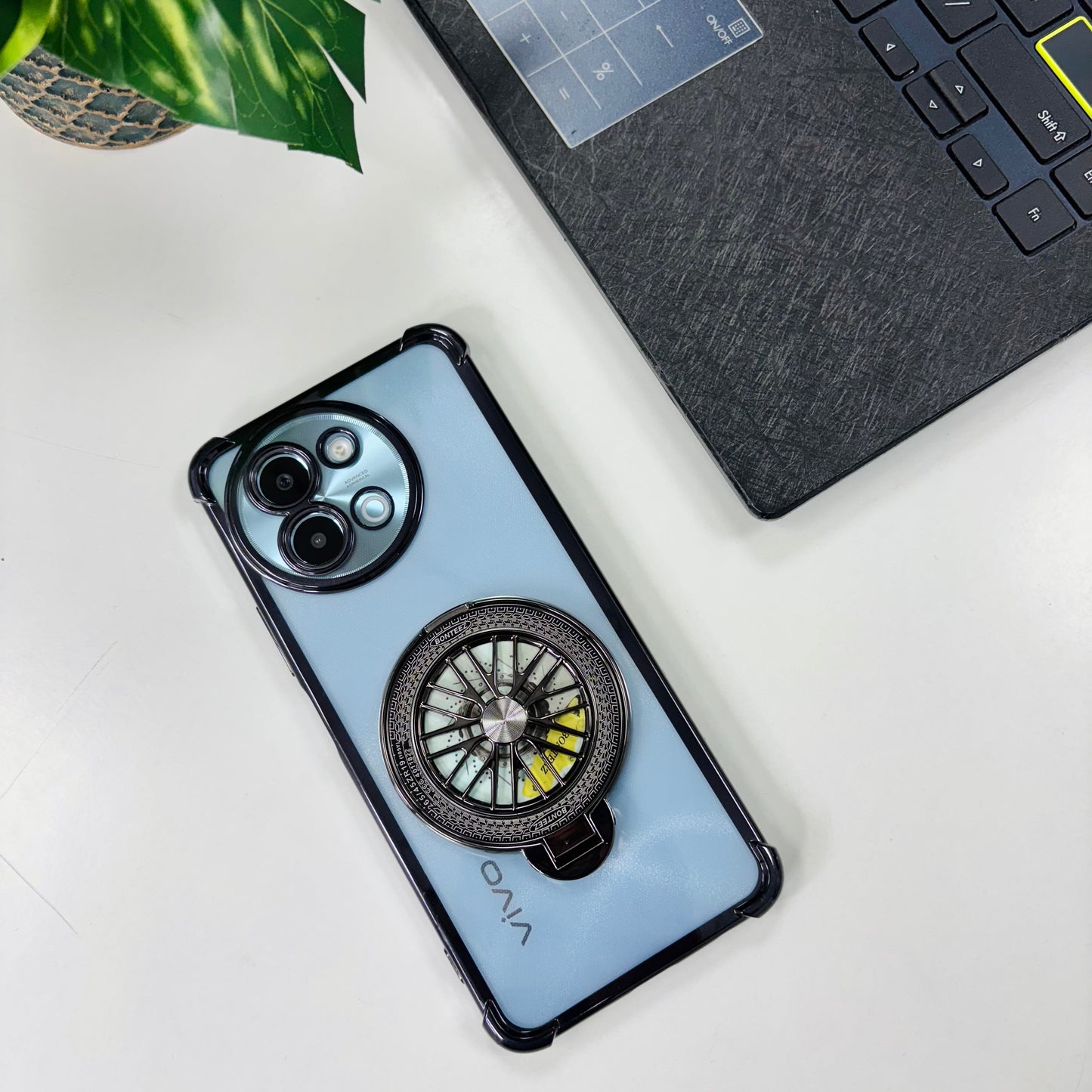 Vivo V30e 5G Premium Stress Buster Wheel Rotating Shockproof Airbags Case