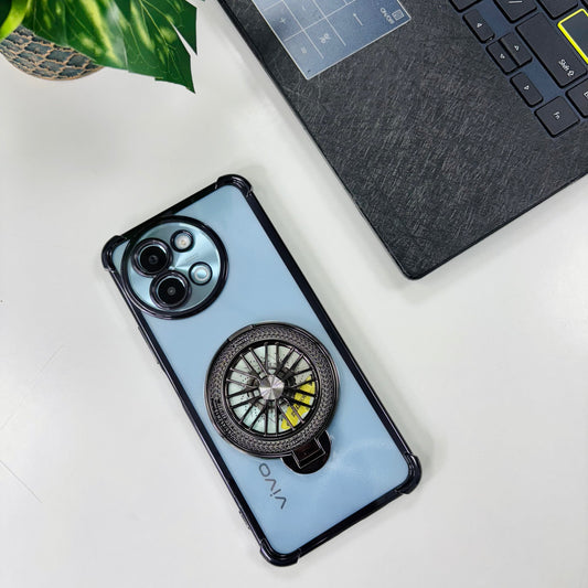 Vivo V30e 5G Premium Stress Buster Wheel Rotating Shockproof Airbags Case