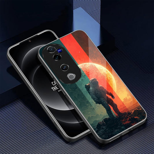 Vivo V40 Pro 5G Premium Acrylic Shockproof Glass Back Case (Eclipse Explorer)