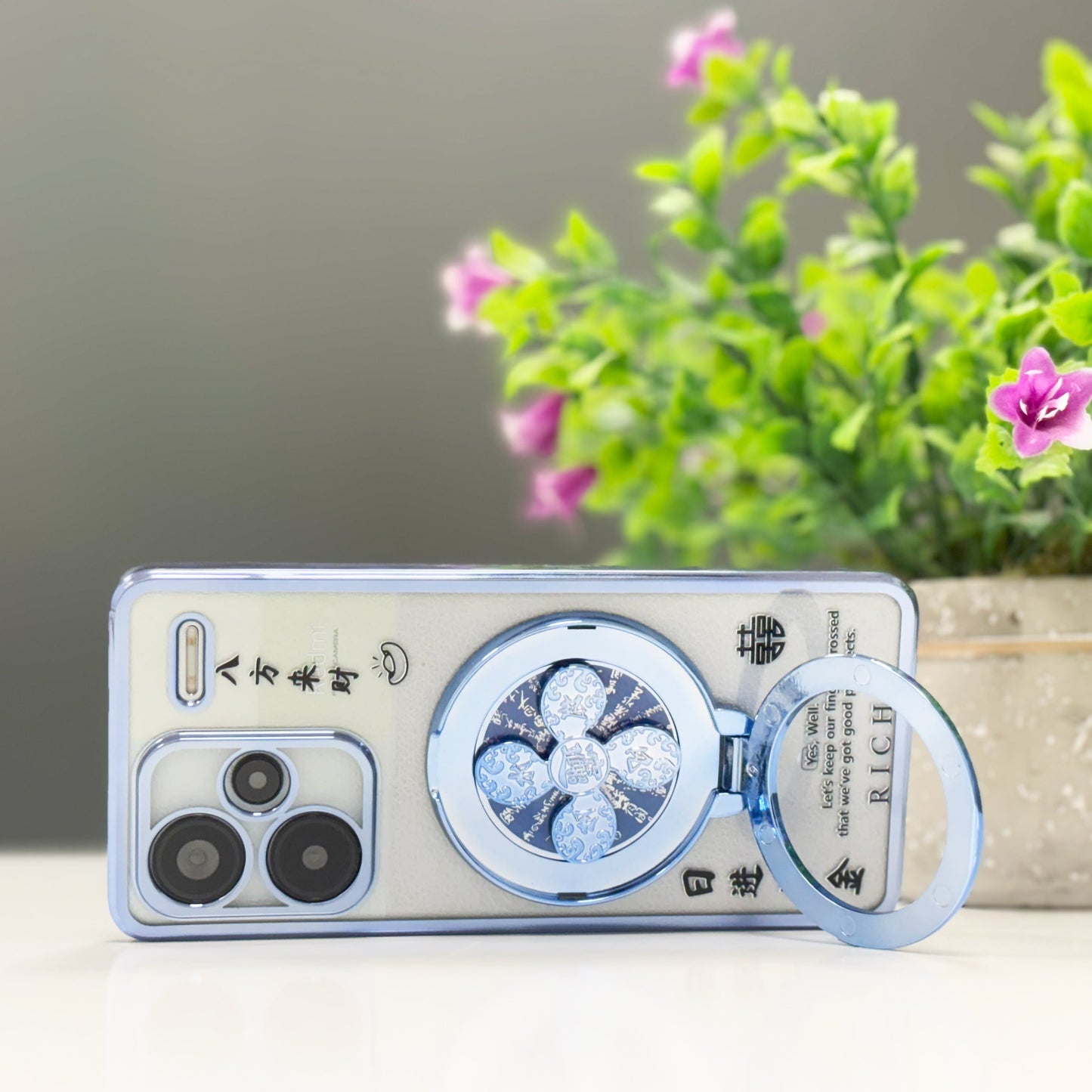 Redmi Note 13 Pro+ 5G Rich Manifestation Reflective Fidget Rotating Back Case